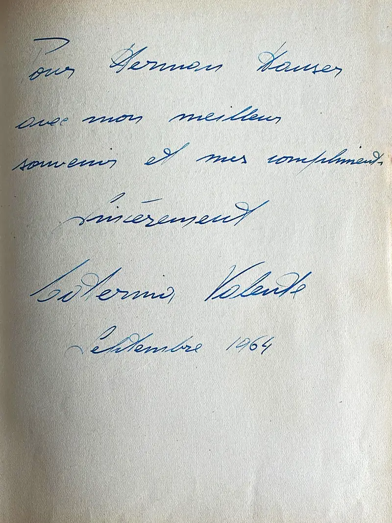 Gästebuch der Hermann Hauser Werkstatt: Caterina Valente